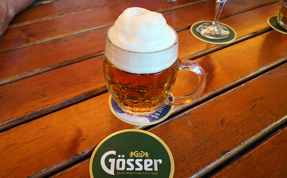 Gösser Bräu Graz - Bier von oben
